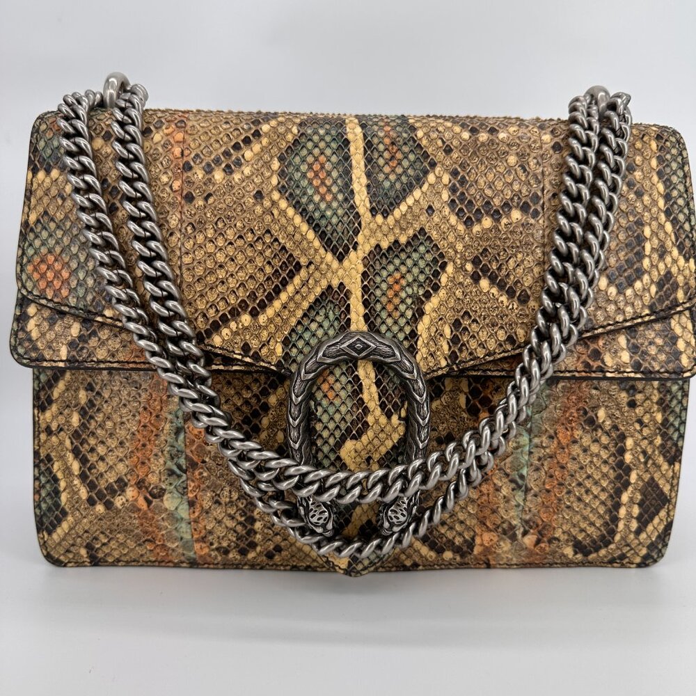 Gucci Multicolor Snakeskin Medium Dionysus Shoulder Bag - Picture 3 of 14